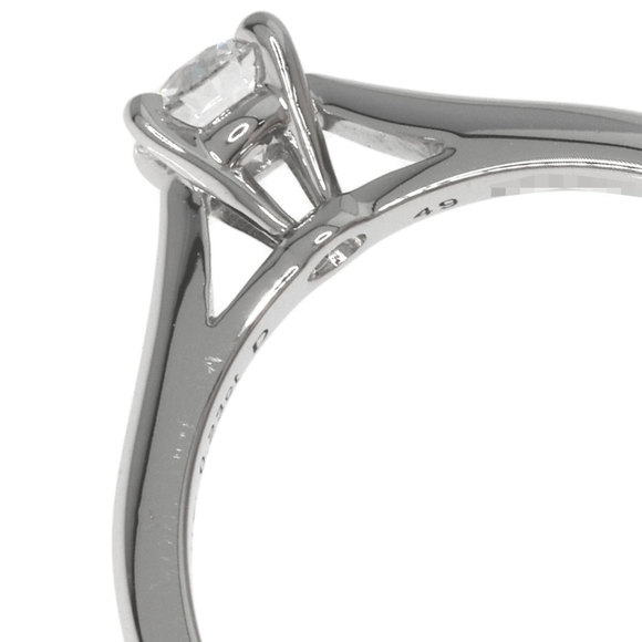 Cartier Solitaire Diamond #49 Ring Platinum PT950 Women's CARTIER - Picture 8 of 9